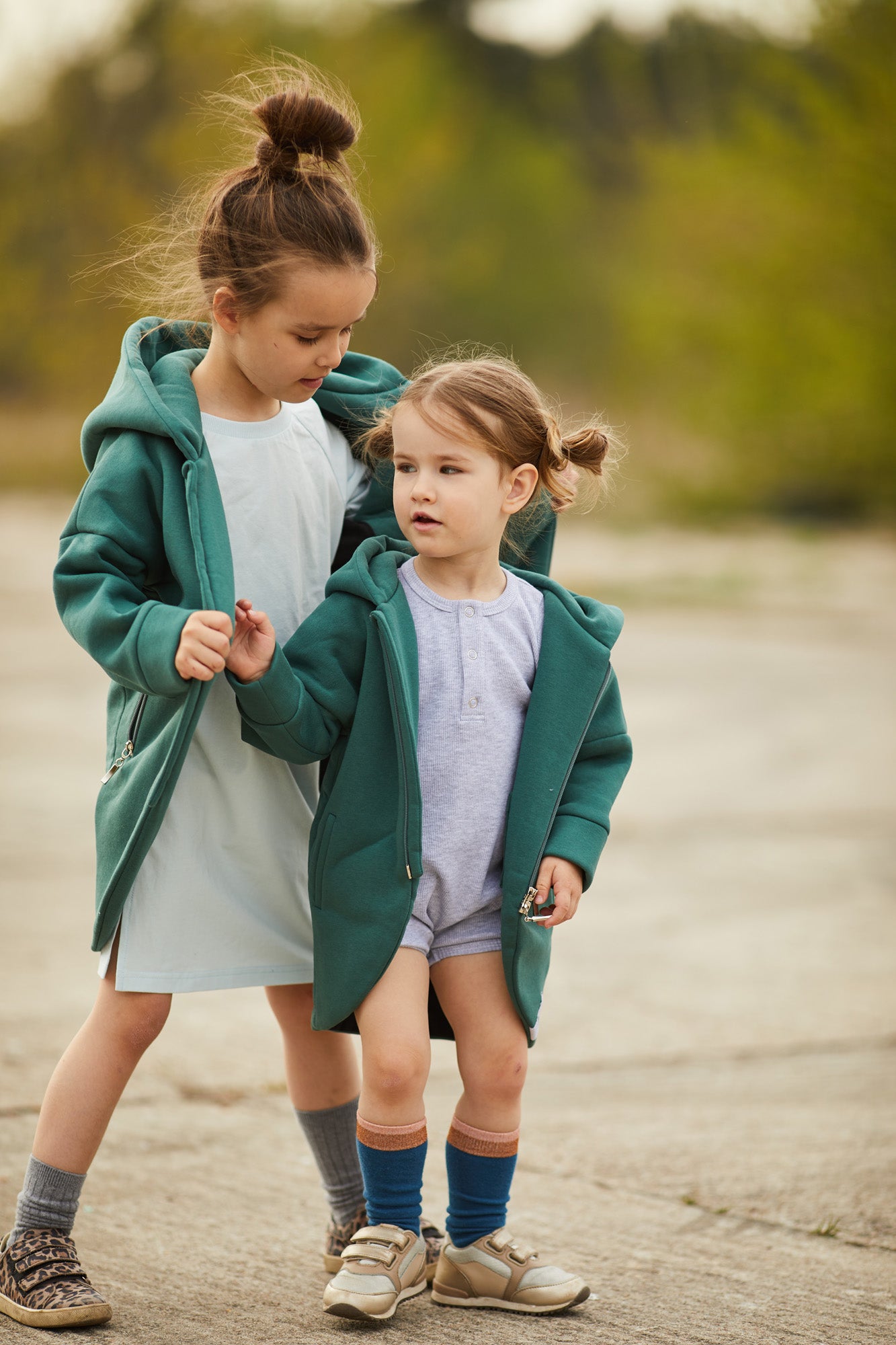 Płaszczobluza KIDS Ciemna Zieleń