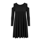 Sukienka Z Rozcięciami Na Ramionach City Girl Czarna