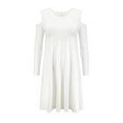 Sukienka Z Rozcięciami Na Ramionach City Girl Biała