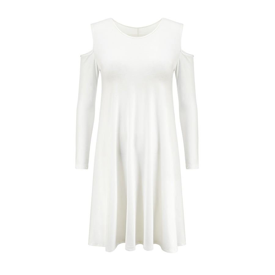 Sukienka Z Rozcięciami Na Ramionach City Girl Biała