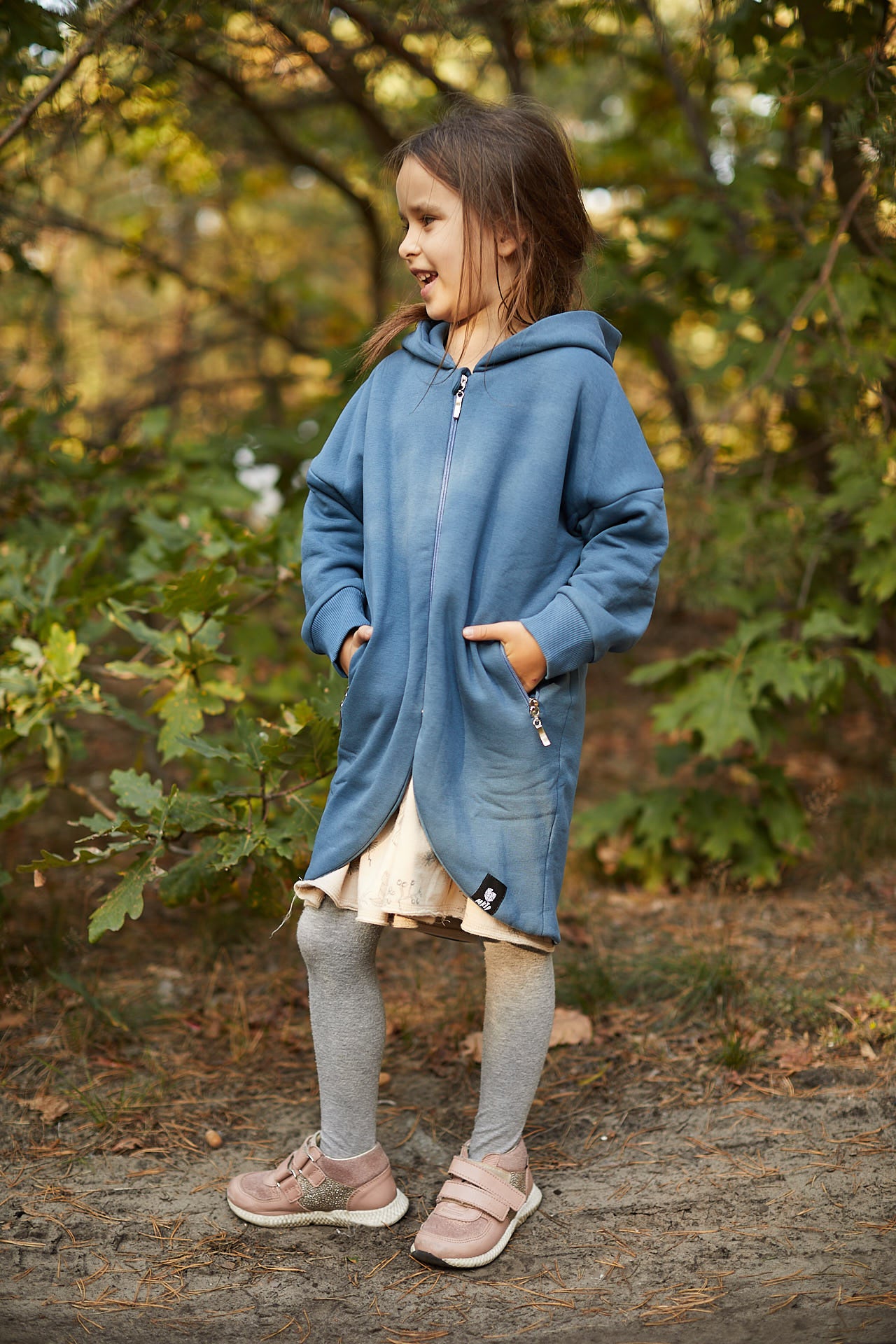 Płaszczobluza KIDS Niebieski dżins