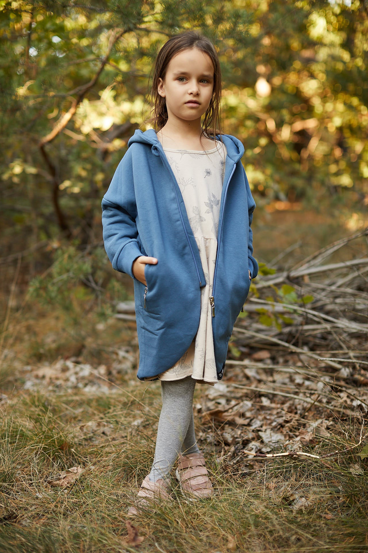 Płaszczobluza KIDS Niebieski dżins