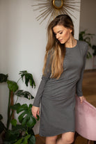 Sukienka TAKE ME OUT szary ciemny