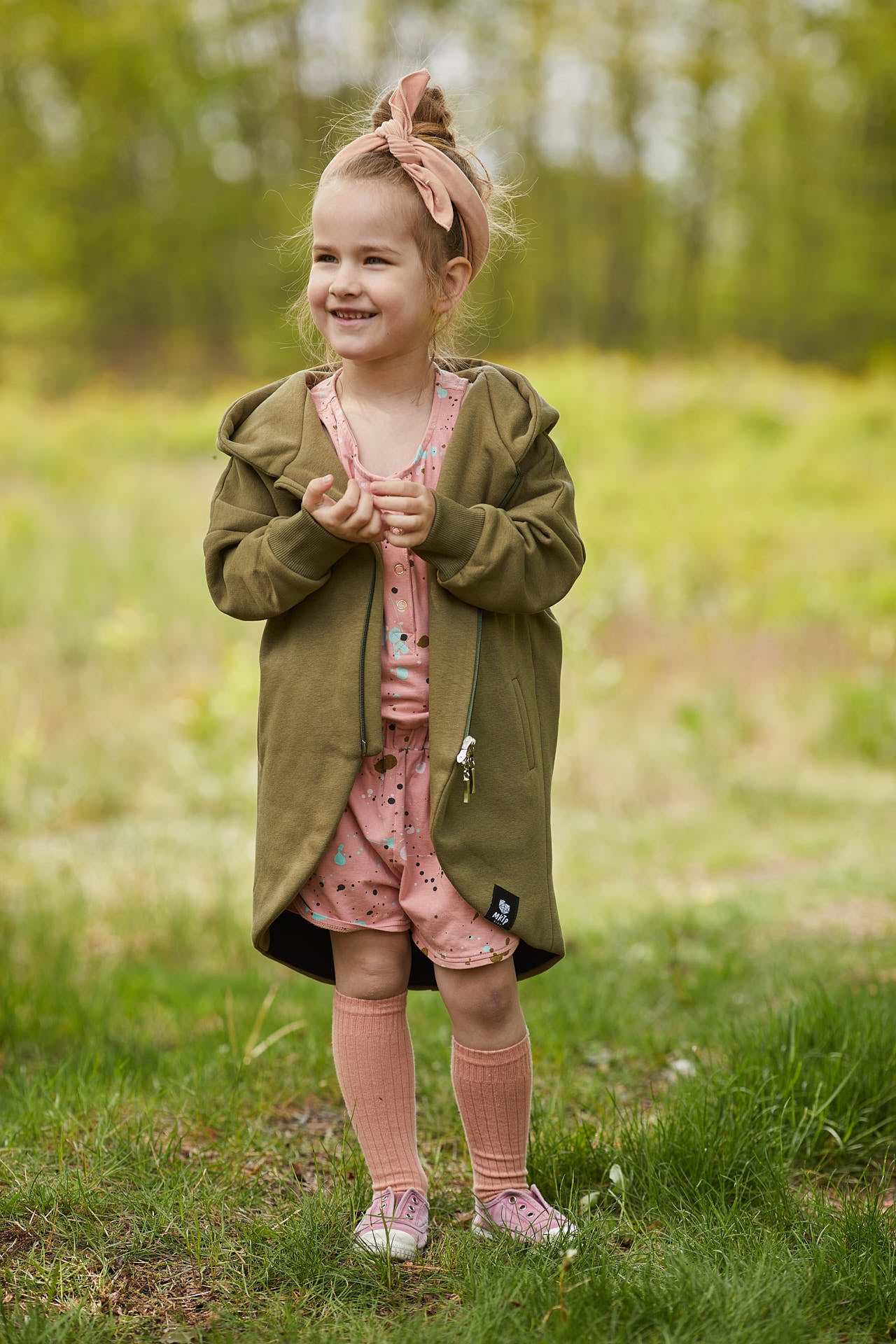 Płaszczobluza KIDS Militarna Zieleń