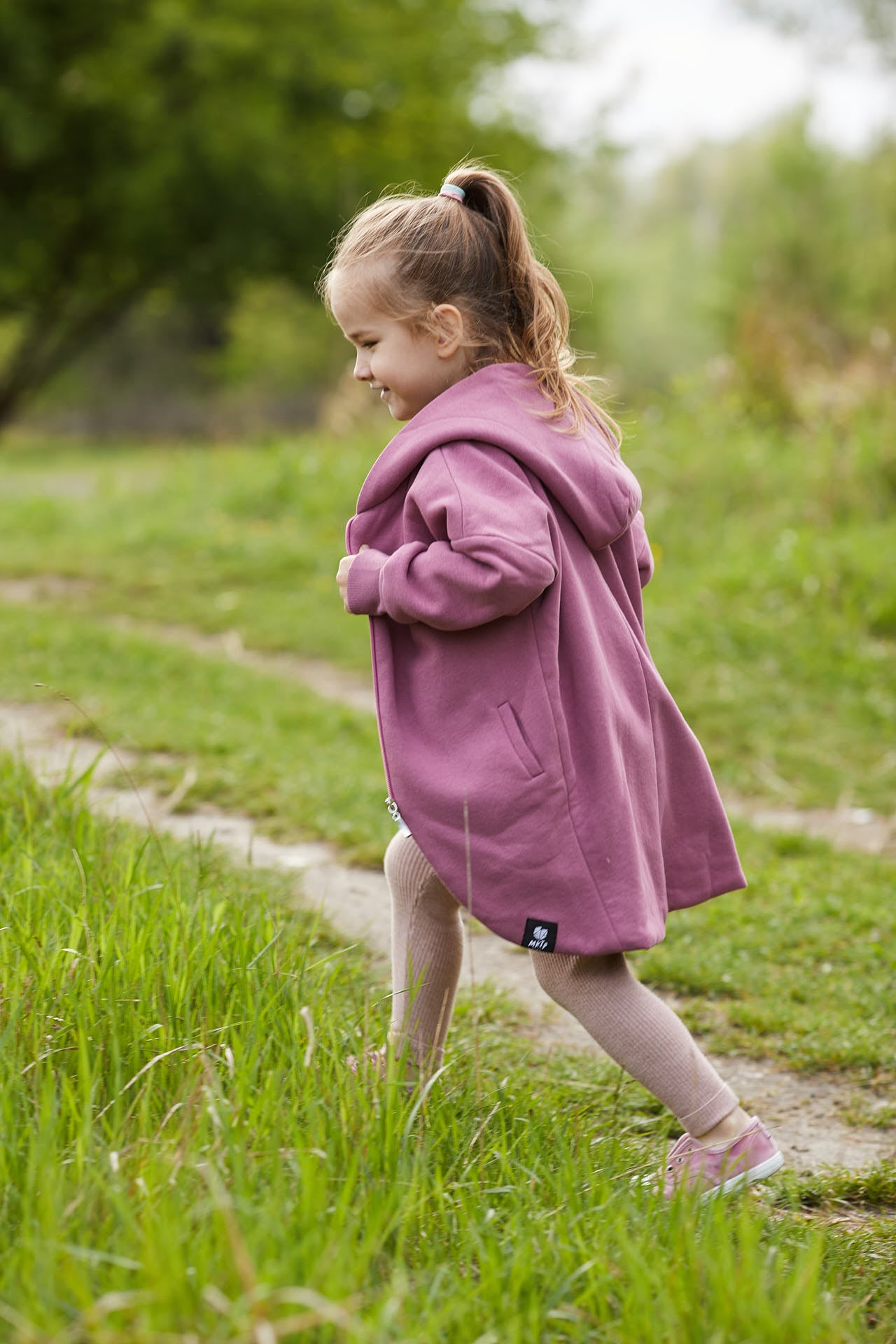 Płaszczobluza KIDS Liliowy Róż