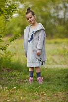 Płaszczobluza KIDS Szary Jasny Pastel