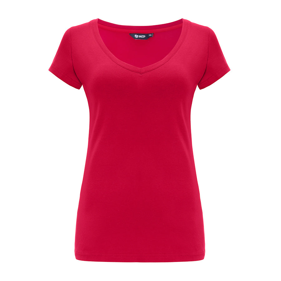 T-shirt Perfect Lines Malinowa Czerwień