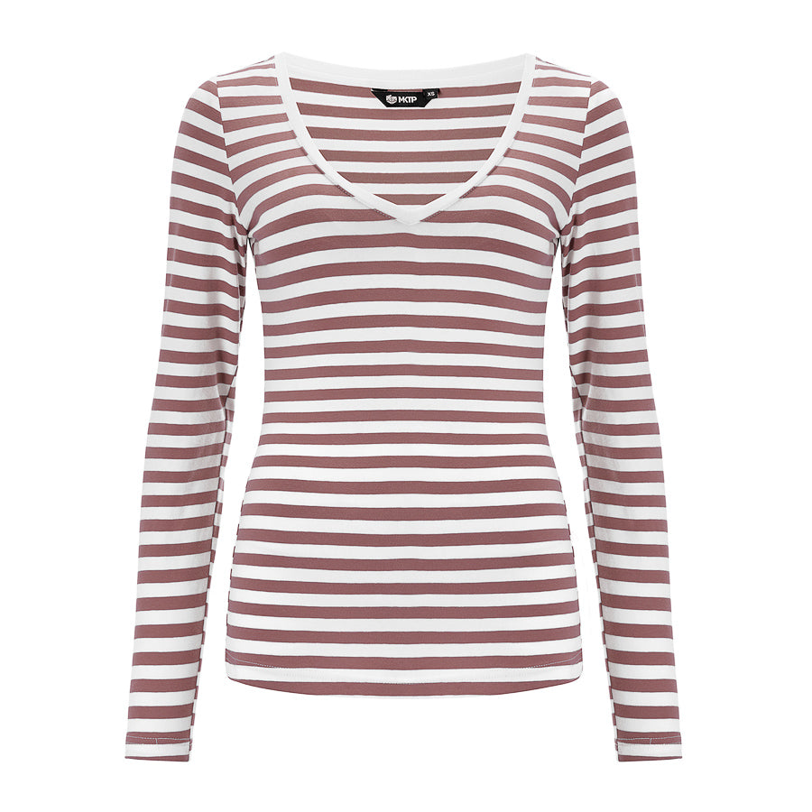 Longsleeve Perfect Lines Paski Koniak