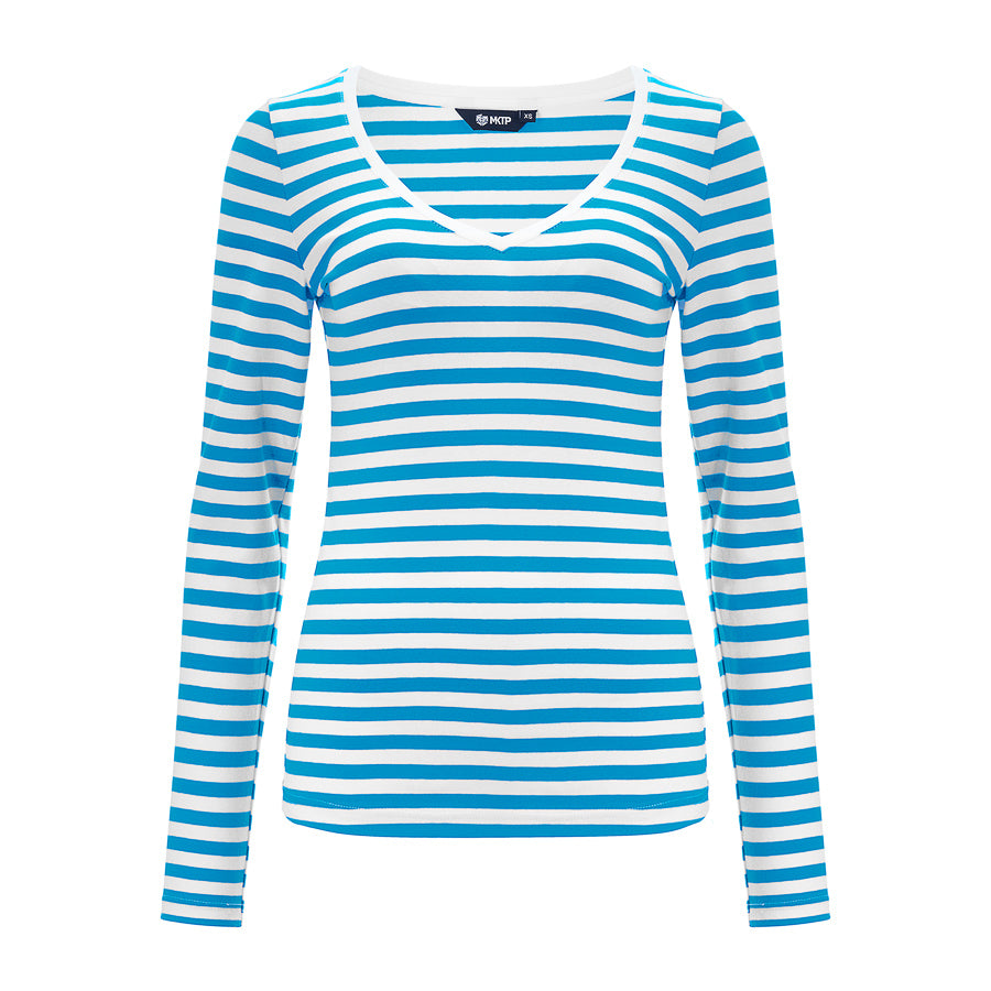 Longsleeve Perfect Lines paski Ocean