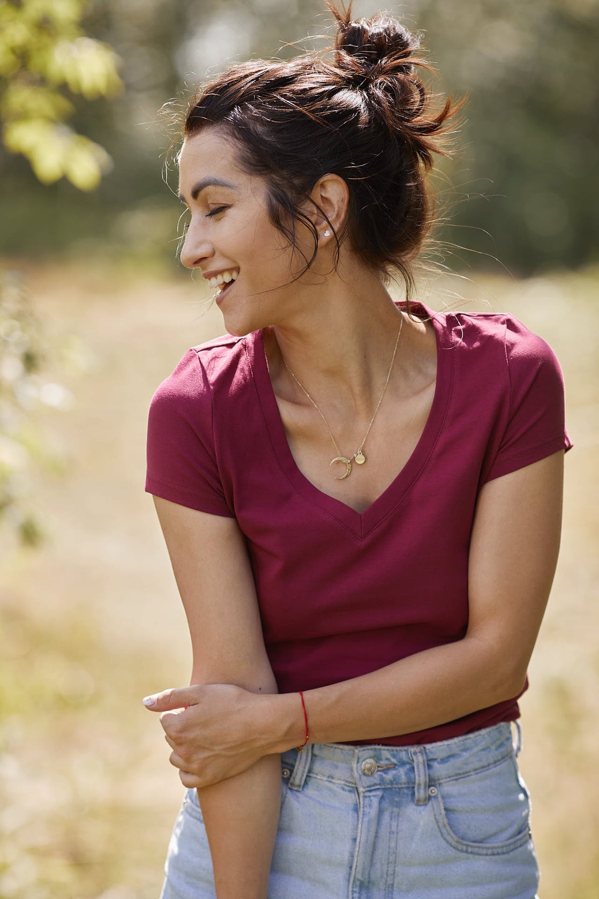 T-shirt Perfect Lines Burgund