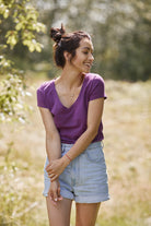 T-shirt Perfect Lines Purpura