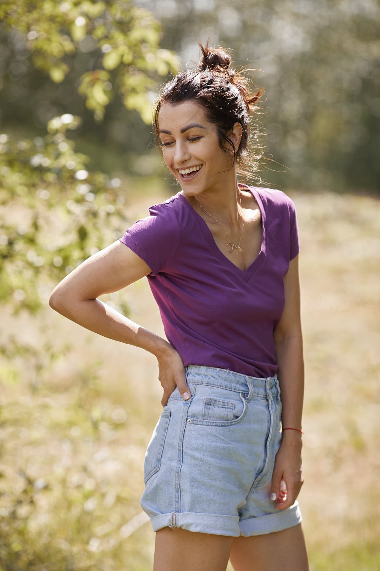 T-shirt Perfect Lines Purpura