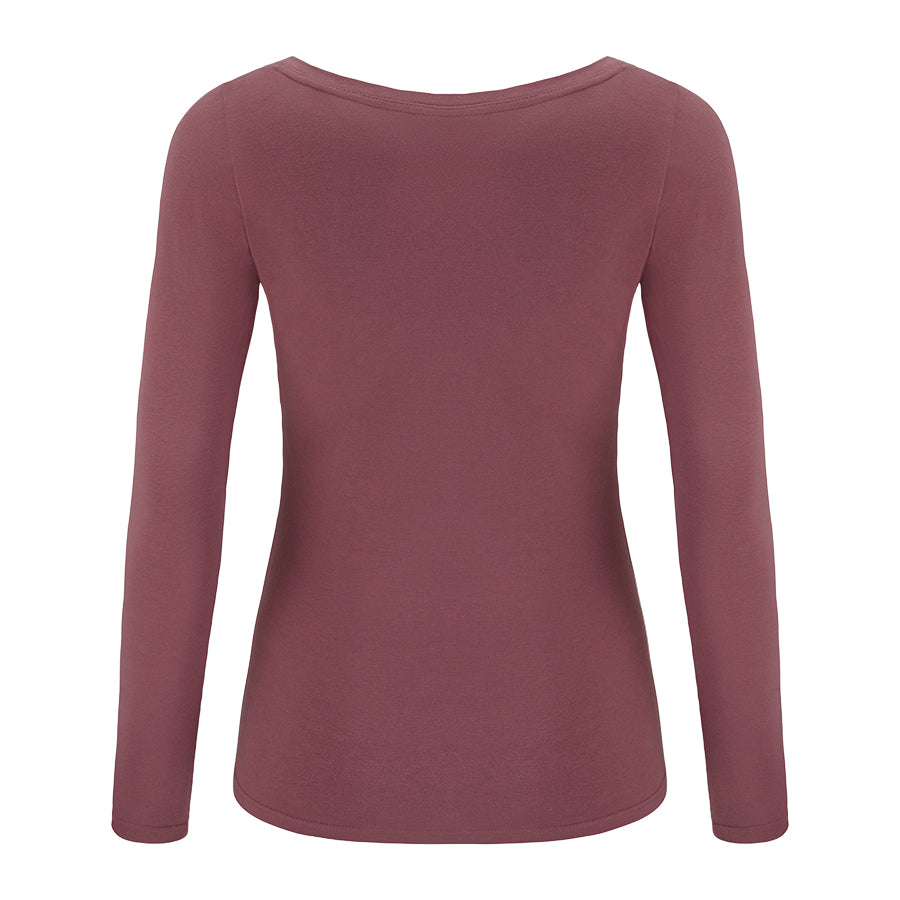 Longsleeve Perfect Lines Rose Brown