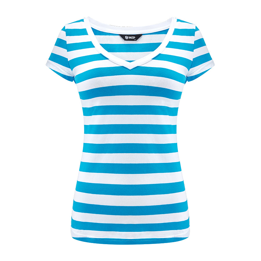 T-shirt Perfect Lines Szerokie Paski Ocean