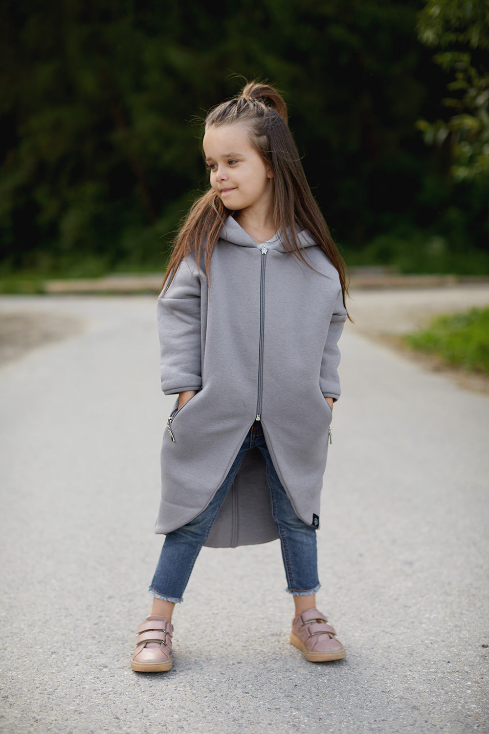 Płaszczobluza KIDS Szary
