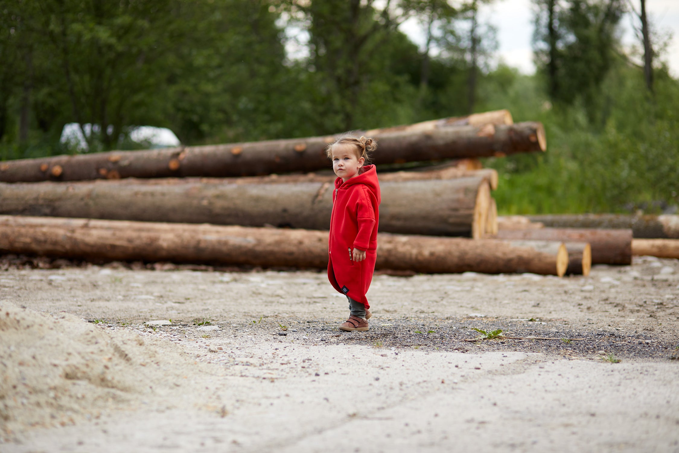 Płaszczobluza KIDS Czerwona