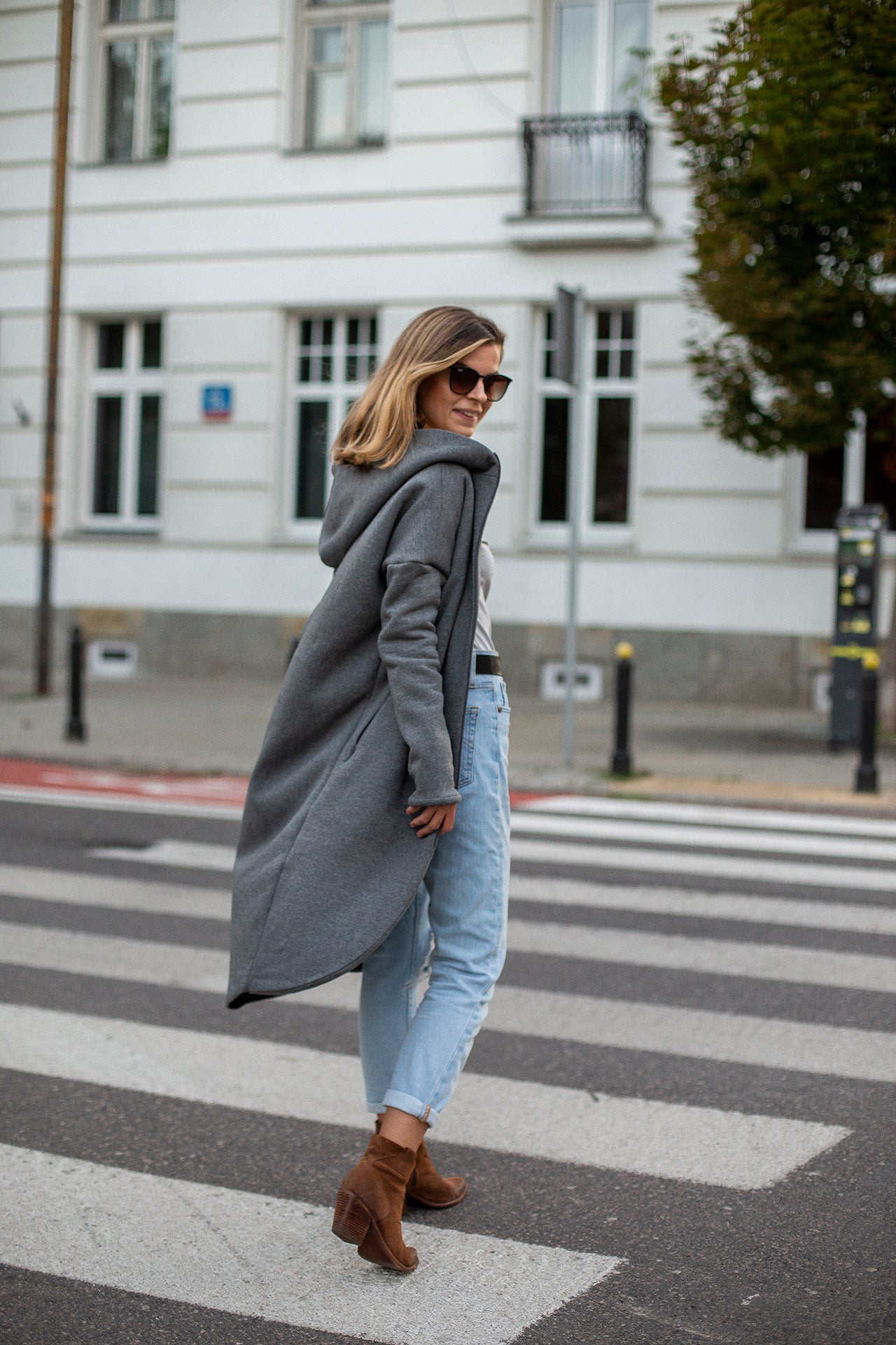 Sweatshirt Coat No.2 Dark Gray Melange MKTP