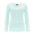 Longsleeve Perfect Lines Paski Aqua