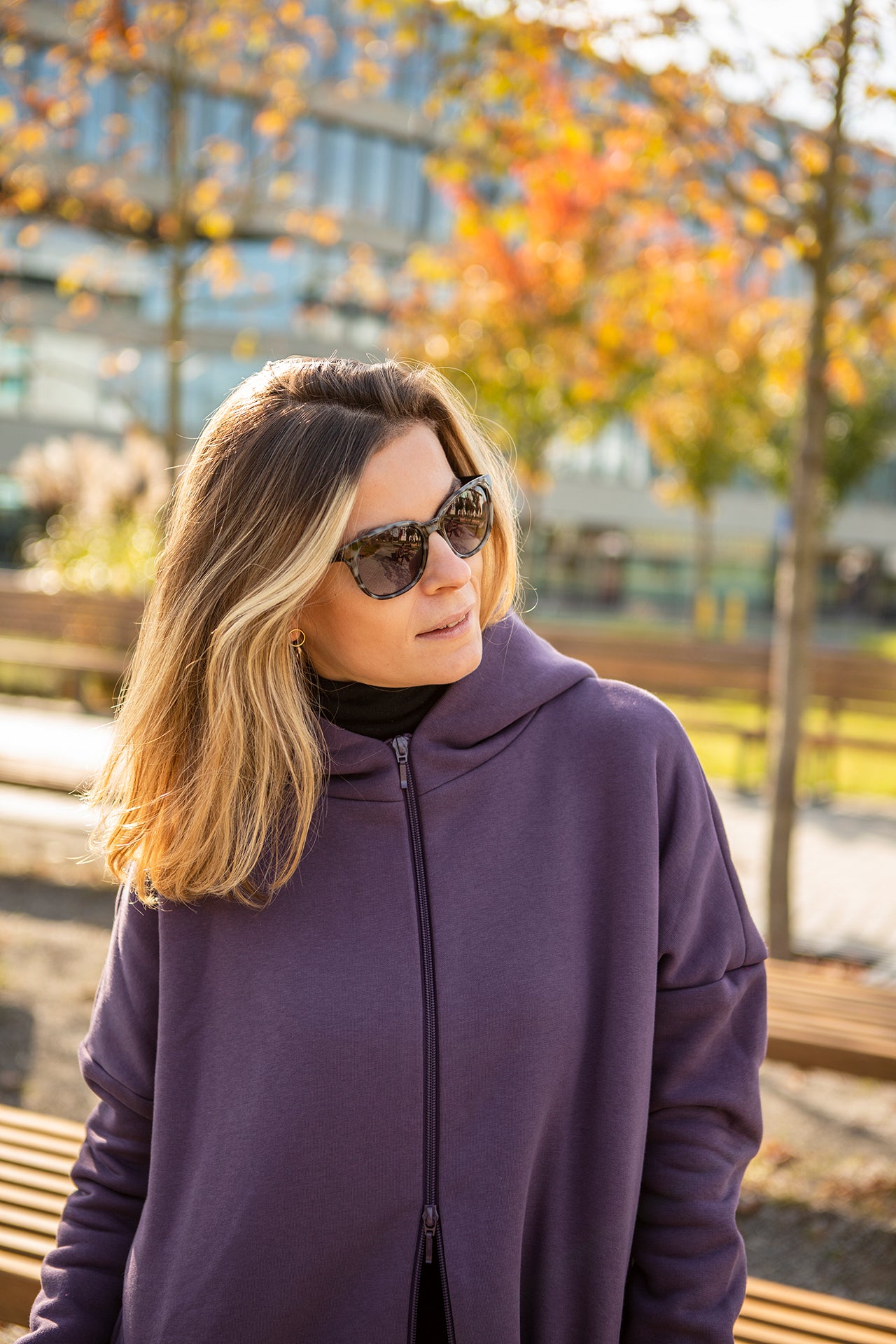 Płaszczobluza No.2 Śliwka