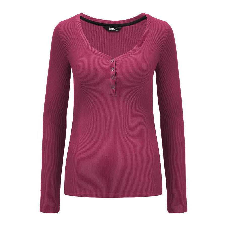 Longsleeve No Doubt Burgund