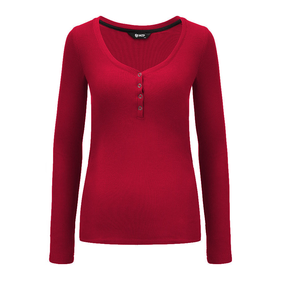 Longsleeve No Doubt Malinowa Czerwień