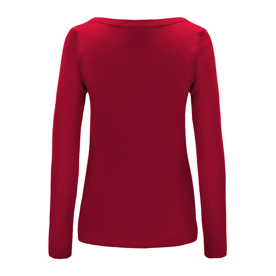 Longsleeve No Doubt Malinowa Czerwień