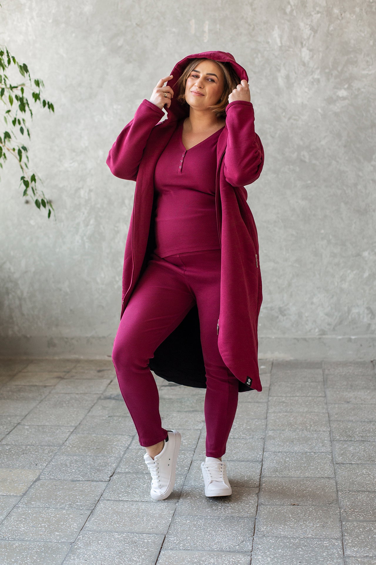 Longsleeve No Doubt Burgund