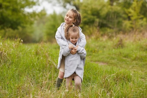 Płaszczobluza KIDS Szary Jasny Melanż