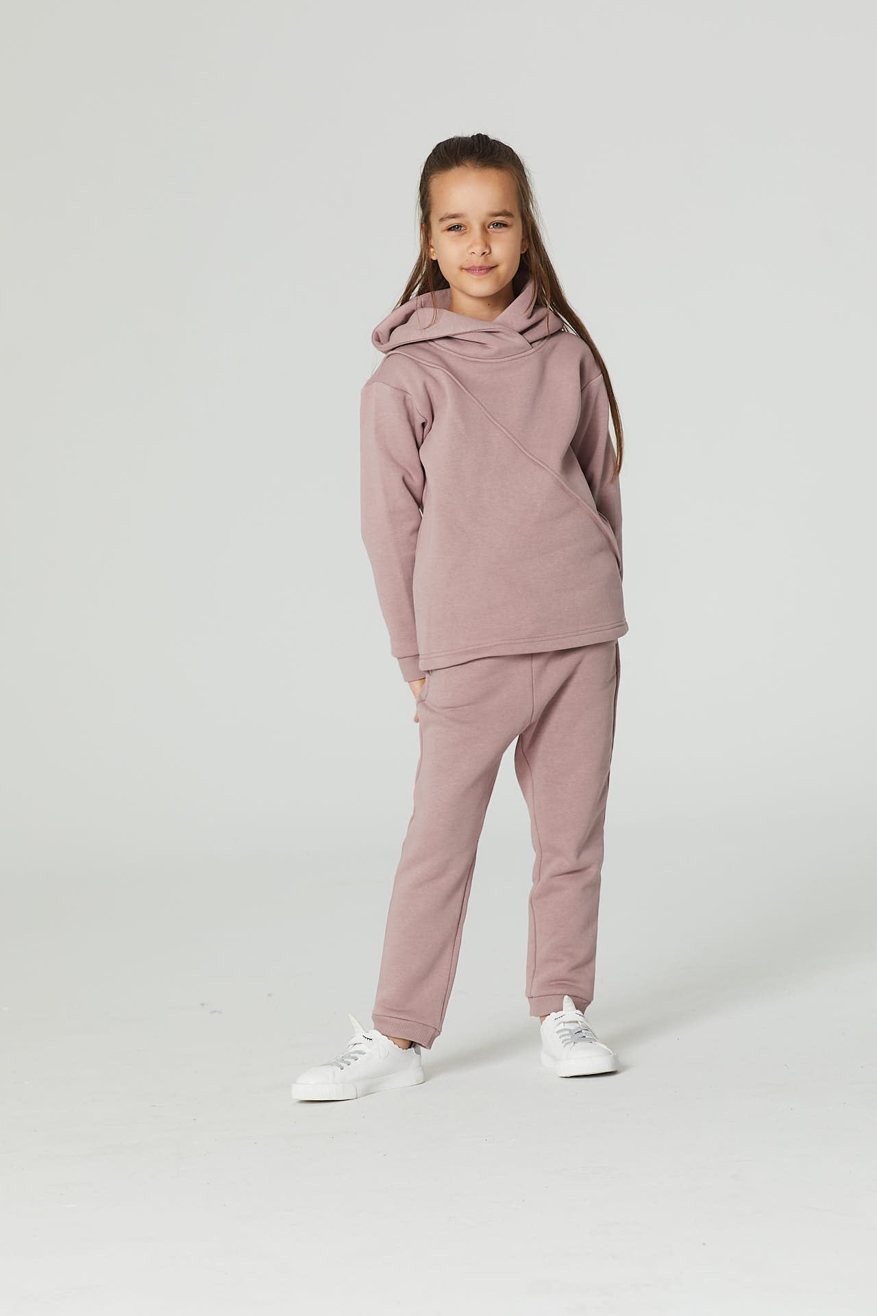 Spodnie Soft Line Kids Brudny Róż