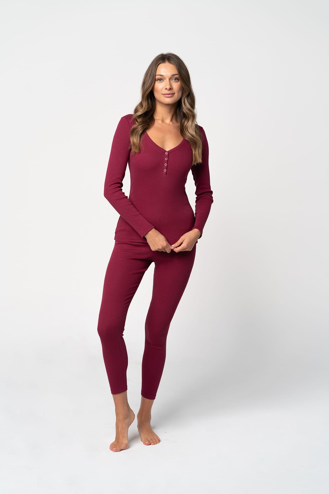 Longsleeve No Doubt Burgund