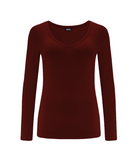 Longsleeve Perfect Lines Ciemny Burgund