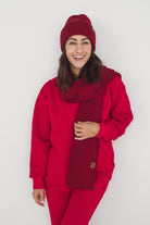 Czapka Cosy Days Wino 100% Merino Extra Fine