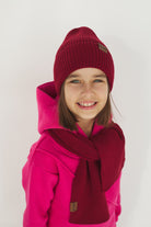 Czapka Cosy Days Kids Wino 100% Merino Extra Fine