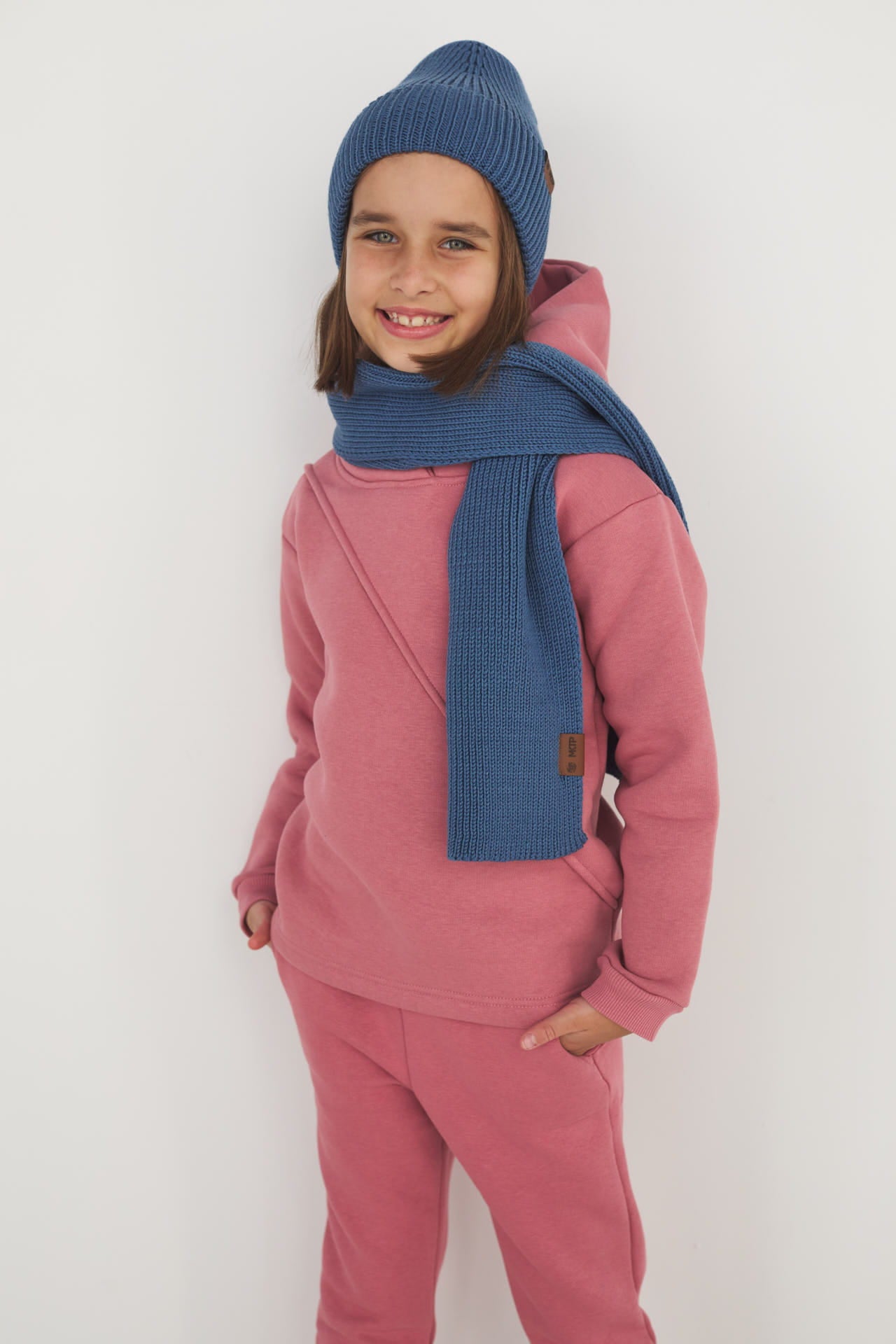 Czapka Cosy Days Kids Niebieski Dżins 100% Merino Extra Fine