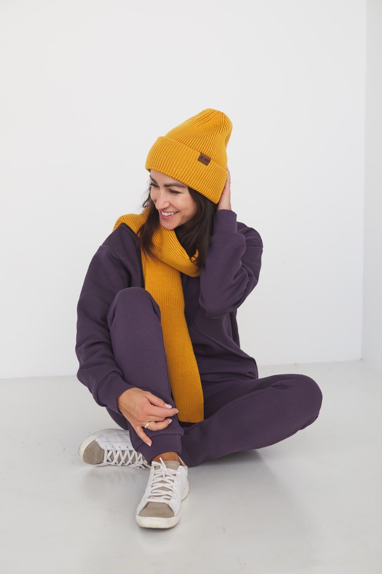 Czapka Cosy Days Miód 100% Merino Extra Fine