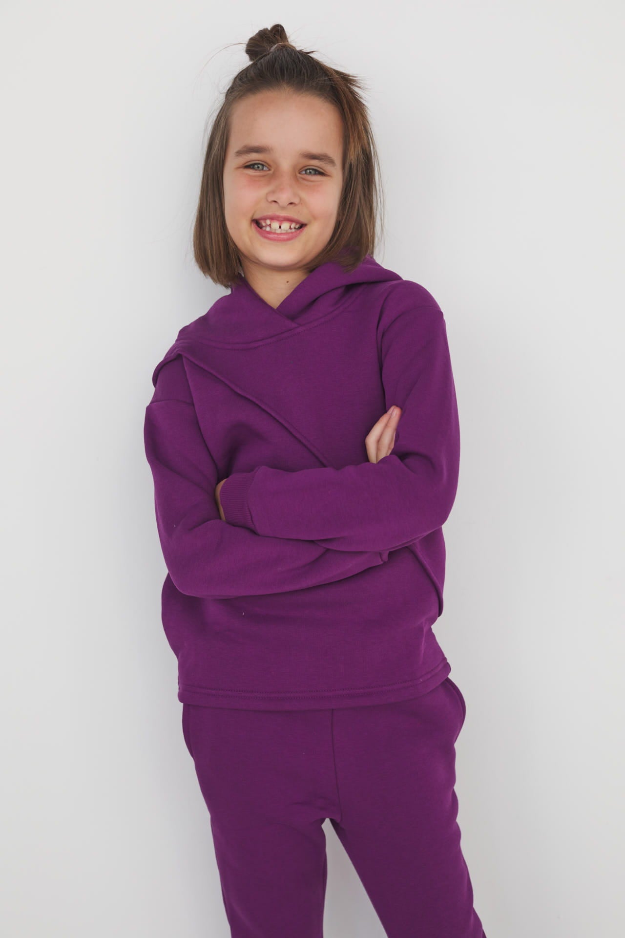 Kids purple sweatshirt hotsell