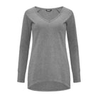 Longsleeve Daily Basic Szary Ciemny Melanż