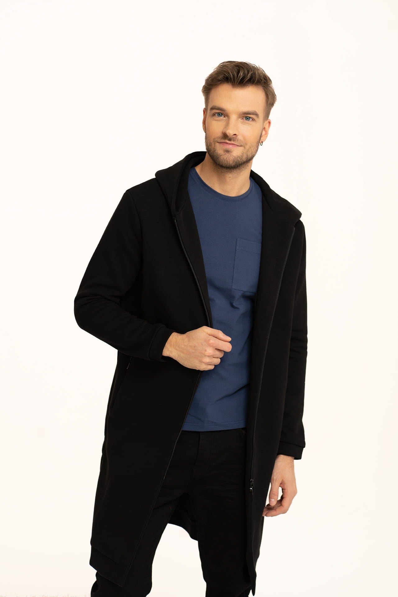 Płaszczobluza Męska Czarna