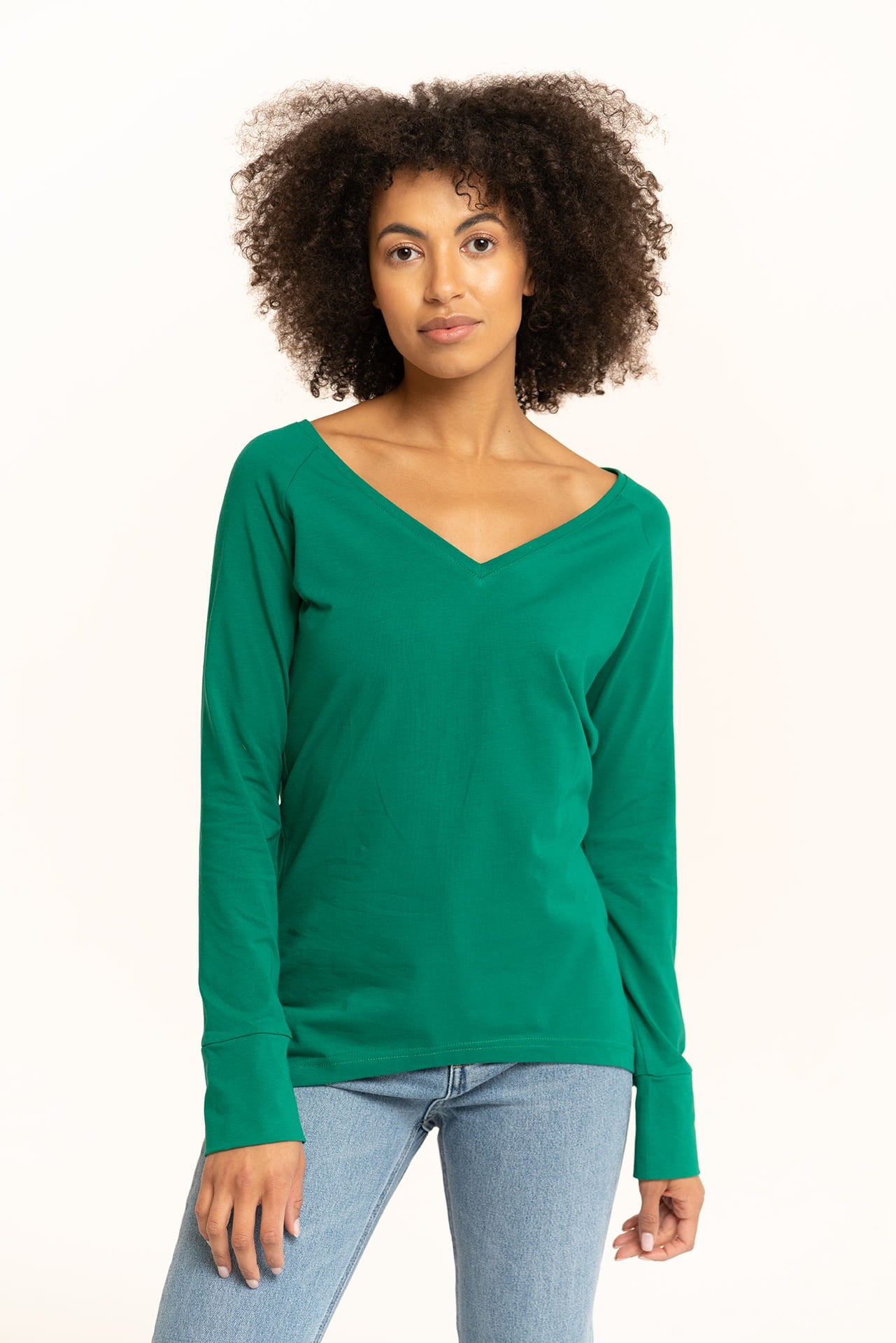 Longsleeve Daily Basic Zielony Jasny