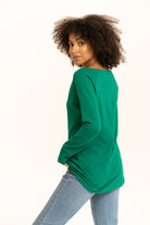 Longsleeve Daily Basic Zielony Jasny