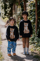 Bluza Kids z Rysiem Czarny