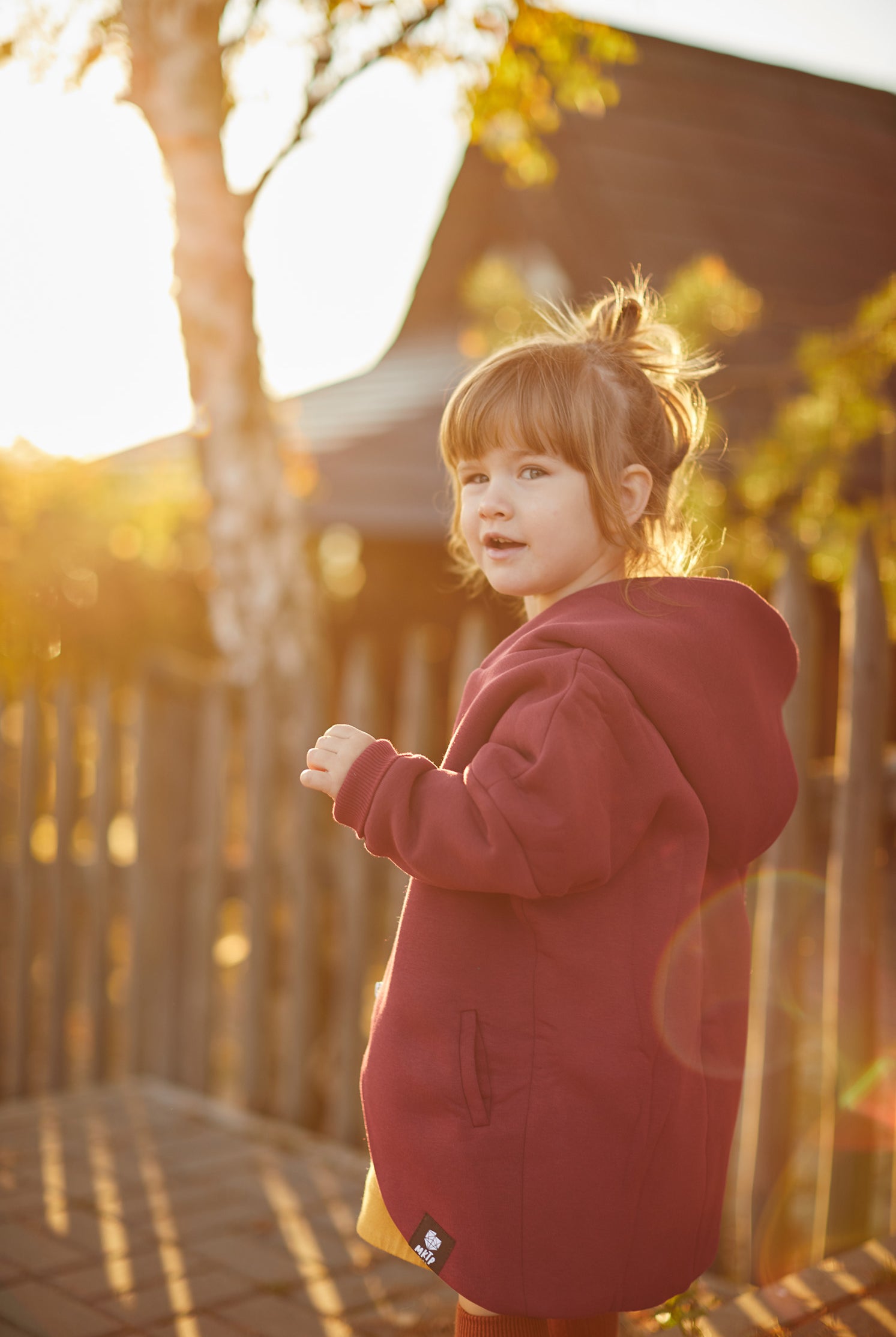 Płaszczobluza KIDS Burgund