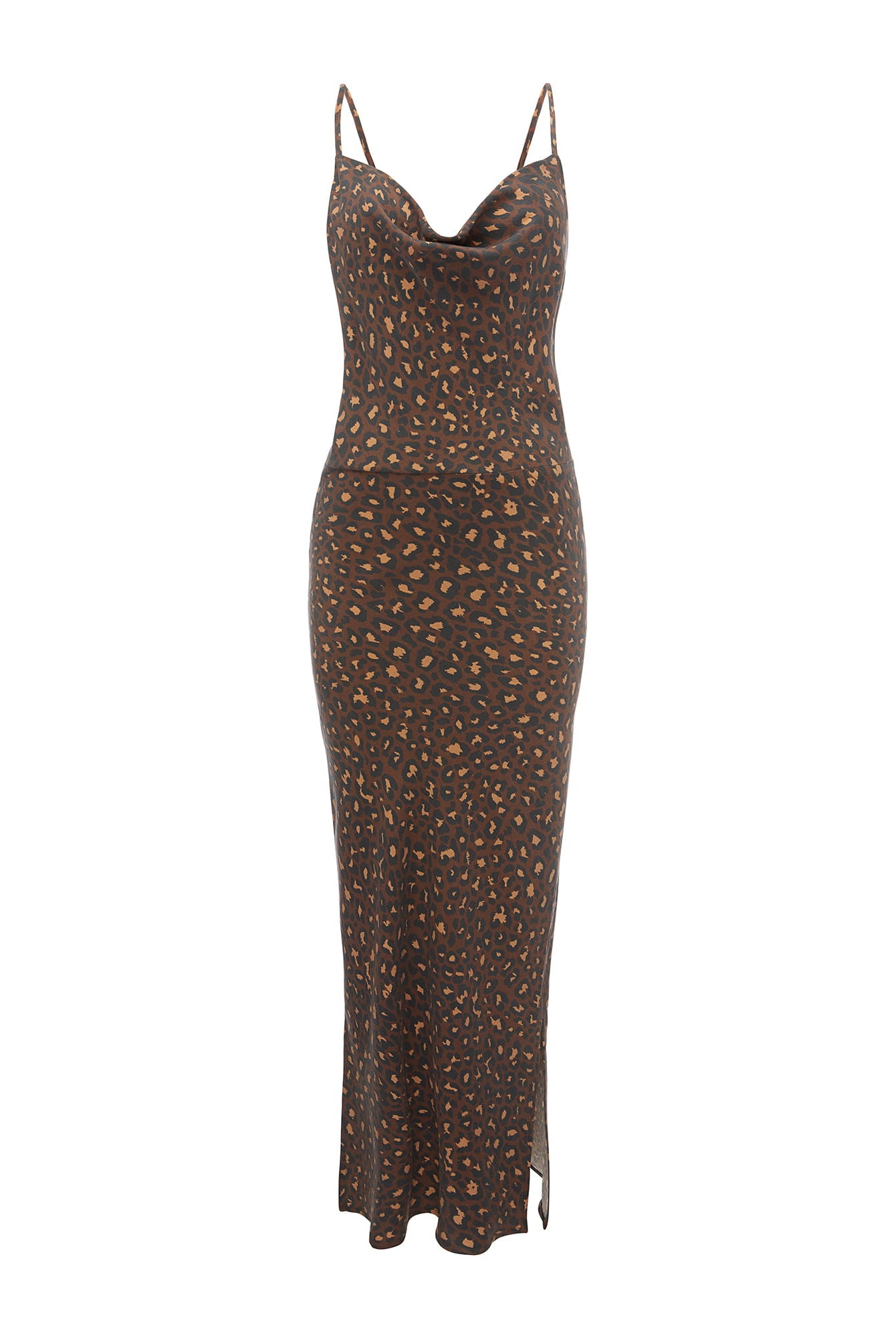 Sukienka Negroni Brązowy Leopard