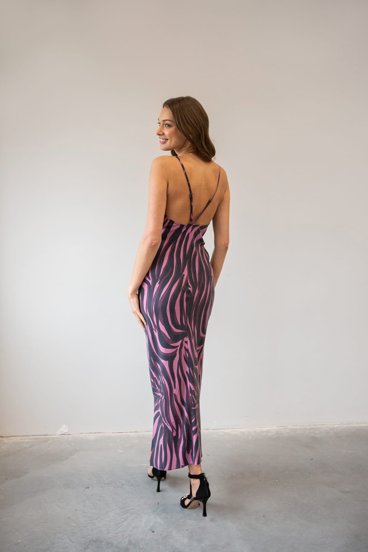 Sukienka Negroni Różowa Zebra
