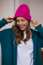 Czapka Gentle Cashmere Neonowy Róż