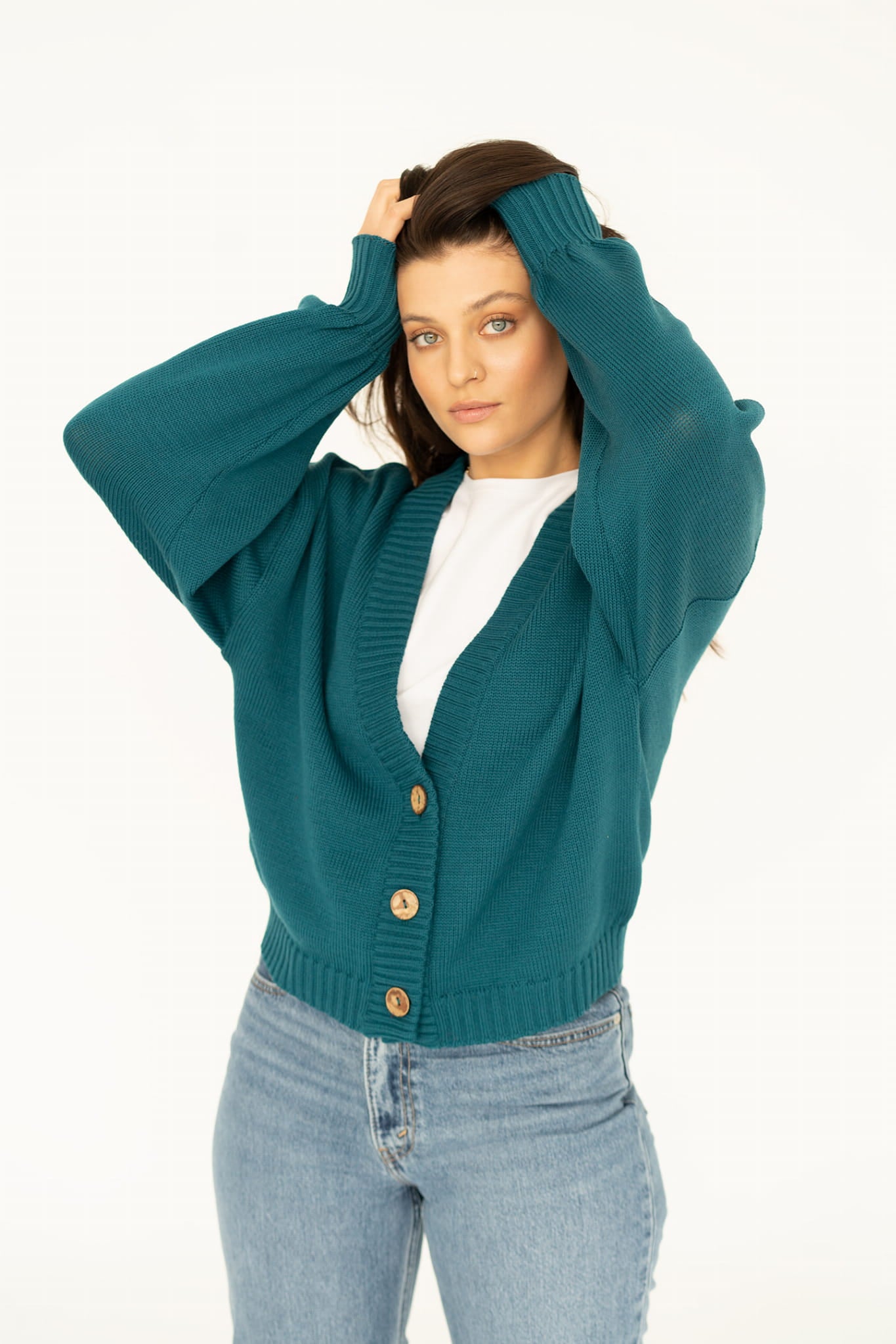 Wool Me Tender Marine Cardigan 100% Merino Wool – MKTP