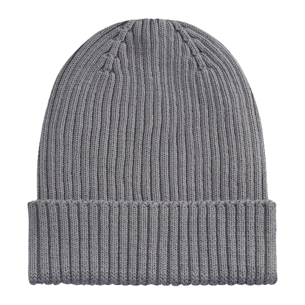 Beanie Organic Szary Pastel