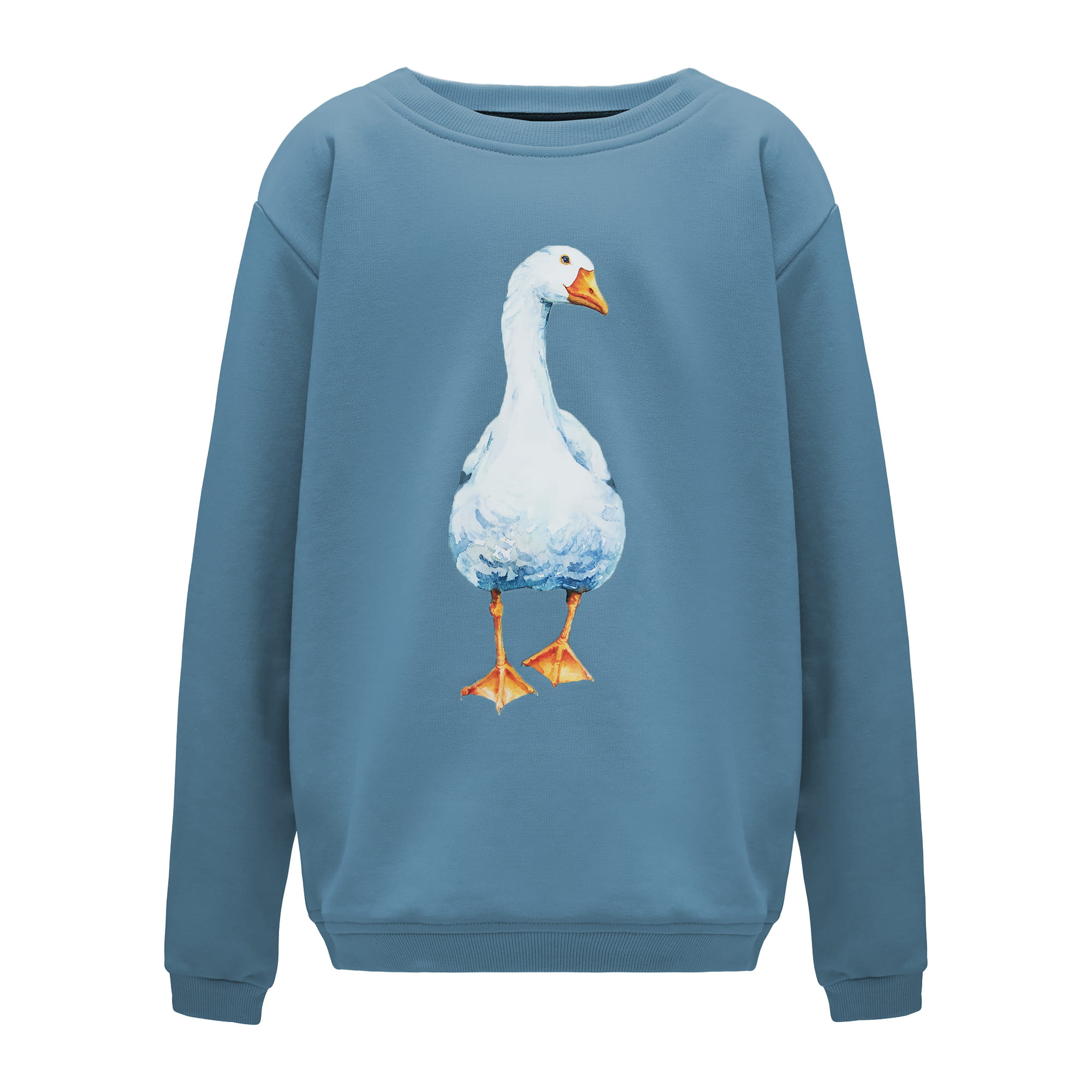 Bluza Kids z Gęsią Niebieski Dżins