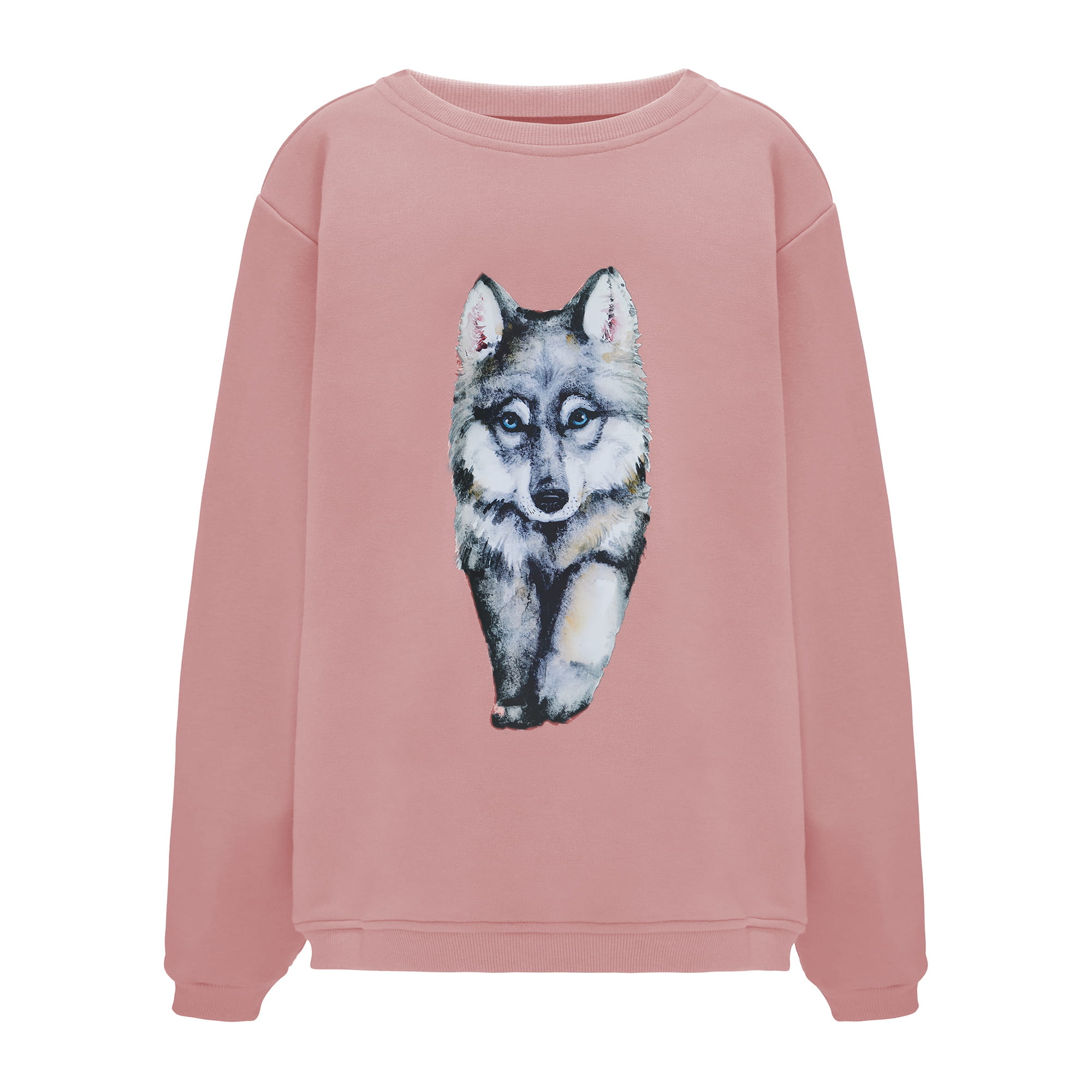 Bluza Kids z Wilkiem Smoky Pink