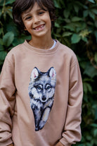 Bluza Kids z Wilkiem Kawa z Mlekiem